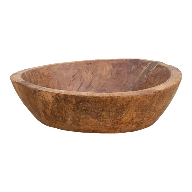 Primitive Wooden Bowl For Sale