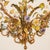 Gold Louis XV Style Porcelain Flower Basket Chandelier, 1960s For Sale - Image 8 of 9