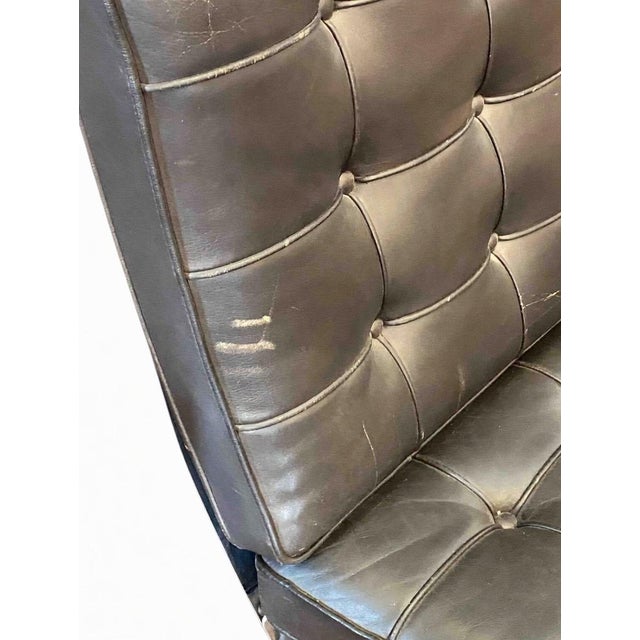 Mid-Century Modern 1990s Authentic Knoll Mies Van Der Rohe Barcelona Chair For Sale - Image 3 of 9