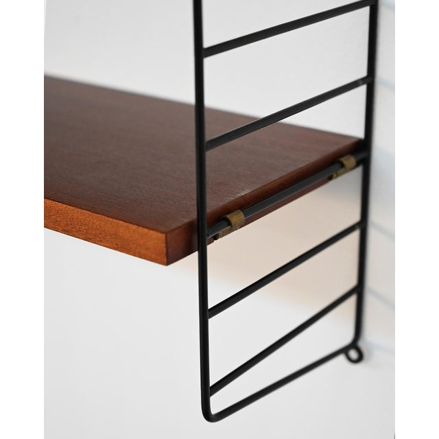 Black Modular Shelf by Nisse Strinning for String Design, 1950s For Sale - Image 8 of 12