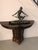 French Art Deco female sculpture on marble. Deco girl holding branch with birds playing. Adding the perfect deco decor to...