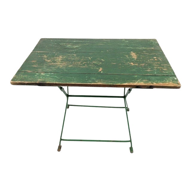 Vintage French Cafe Table For Sale