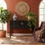 Wood 47" Black Wood Grain Pattern 6 Drawers Console Side Altar Table For Sale - Image 7 of 12