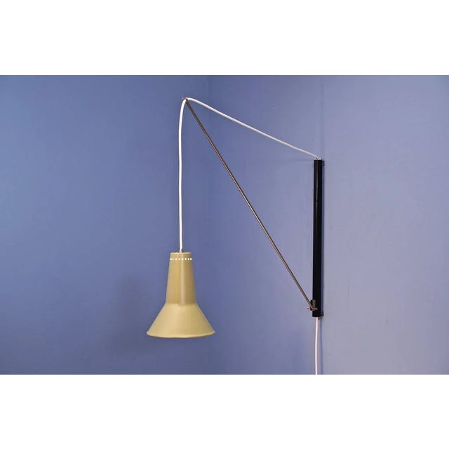 Dutch Counterbalance Arc Wall Lamp by Willem Hagoort for Hagoort Lighting, 1950s For Sale - Image 12 of 12