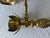 Brass Vintage Solid Brass Lotus Flower Wall Sconces — Pair For Sale - Image 8 of 8