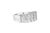.925 Sterling Silver 1.0 Cttw Baguette Cut Diamond Vertical Channel Fluted Multi-Row Unisex Fashion Wedding Ring (H-I Color, I1-I2 Clarity) Size 7.25 For Sale - Image 4 of 7