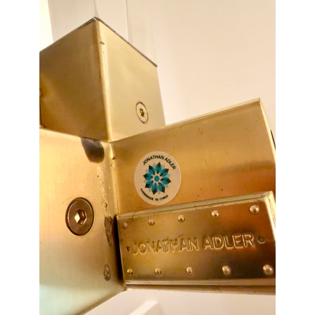 Jonathan Adler Jacques Grand Cocktail Table – Acrylic & Brass For Sale - Image 12 of 12