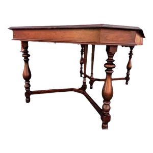 Early 20th Century Antique Walnut Spanish Revival Dining Table