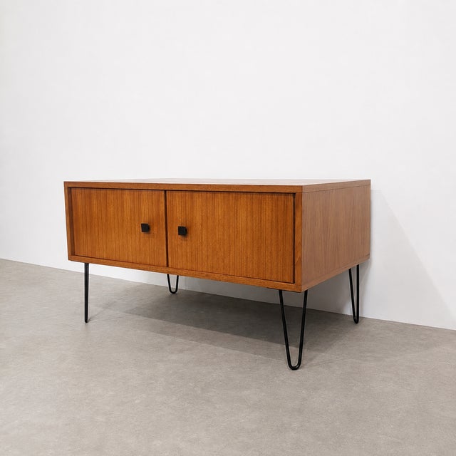 1960s Vintage Belgian Teak Sideboard from MDK, 1960s For Sale - Image 5 of 8