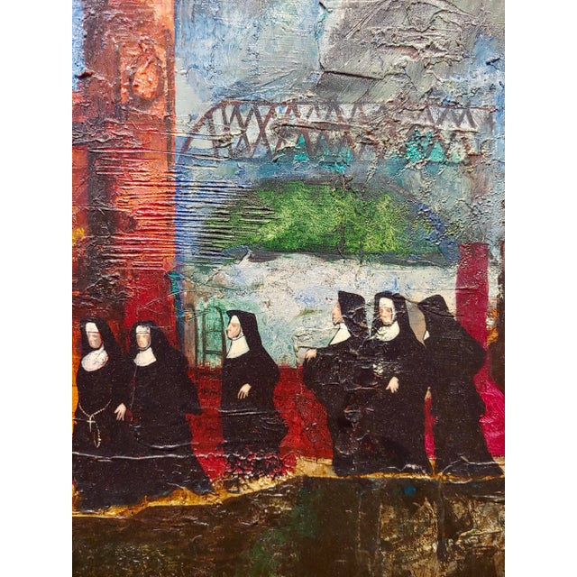 John H. Foote Jr. -Six Nuns Debarking From Joseph Medill Fireboat- Oil Painting For Sale In Los Angeles - Image 6 of 11