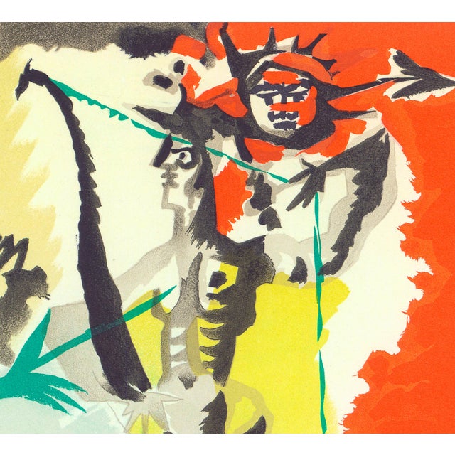 Cubism 1965 Lithograph "Hommage À Dufy" by Jean Lurçat For Sale - Image 3 of 6