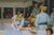 Late 20th Century Ladies Bath House Pompeii Roman Oil Painting After Sir Lawrence Alma-Tadema 31" For Sale - Image 9 of 11