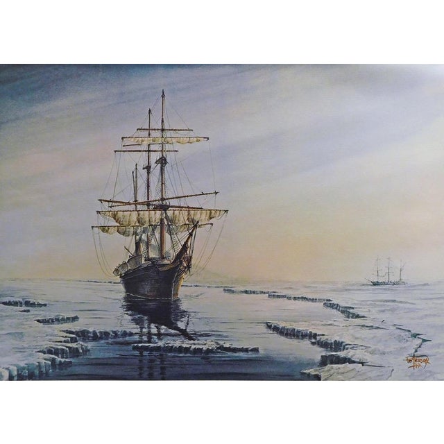 "Freezing In" By Pete Peterson Limited Edition Offset Lithograph on Paper Hand Signed & Titled by the Artist Image Size:...