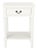 Whitney 1 Drawer Accent Table in White For Sale