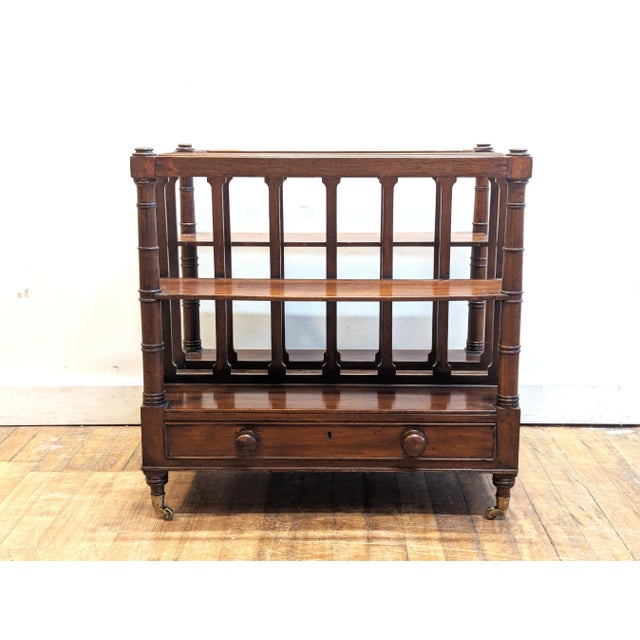 English 19th Century English Canterbury Book Caddy For Sale - Image 3 of 8