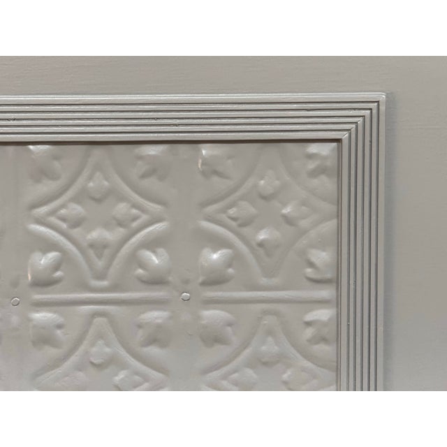 California King Size Gray Arched Panel Bed Frame For Sale - Image 10 of 12