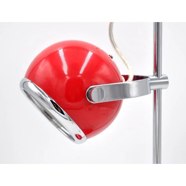 Space Age Red Eyeball Table Lamp For Sale - Image 4 of 7
