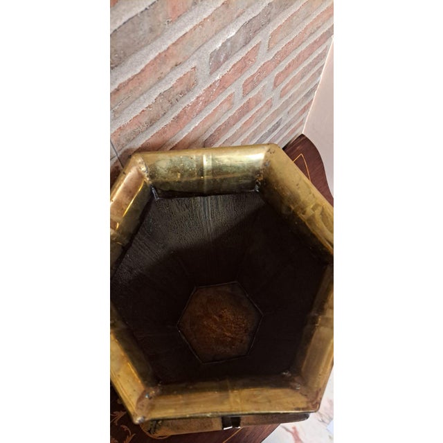 Vintage Indian Vase in Brass, 1970s For Sale - Image 3 of 8