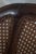 Vintage French Carved Cane Tub Chair For Sale - Image 9 of 18