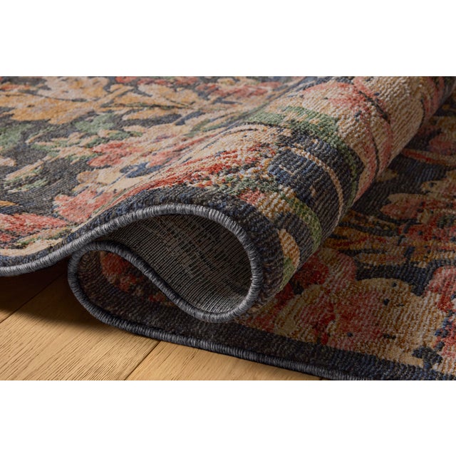 Traditional Loloi Winchester Midnight / Blush 9'-3" x 12'-8" Area Rug For Sale - Image 3 of 5