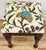 Mid 20th Century Newly Upholstered Vintage Bombay Company Turned Wood Stool For Sale - Image 5 of 11