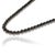 Metal Victorian Style 147.37 Ct Black Star Cabochon Tennis Necklace With Drop Earrings Set - 3 Pieces For Sale - Image 7 of 15