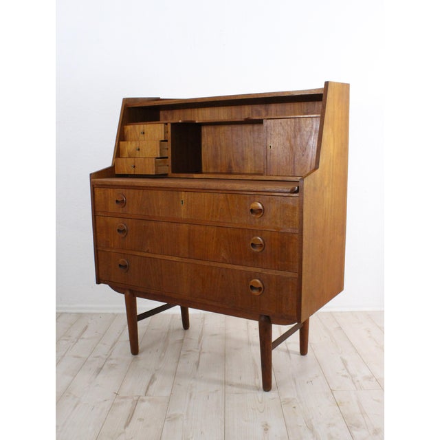 Mid-Century Modern Teak Secretaire, 1960 For Sale - Image 6 of 10