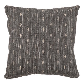 Drip Charcoal 20x20 Pillow For Sale