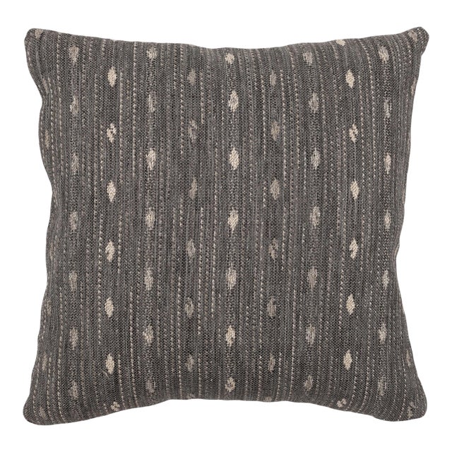 Drip Charcoal 20x20 Pillow For Sale