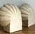 Vintage Boho Carved Stone Clam Shell Fonts - A Pair. X. For Sale In West Palm - Image 6 of 8