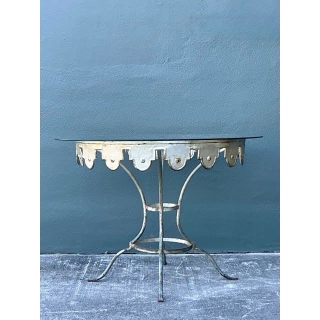 Vintage Boho Wrought Iron Carousel Chairs - Set of 4 For Sale - Image 12 of 12