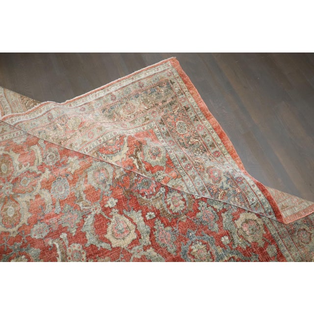 Late 19th Century Antique Zabihi Collection Persian Soft Red Bidjar Rug - 9'6" x 12' For Sale - Image 5 of 12