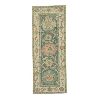 Turkish Oushak Rug 2'6" x 6'5" #20217 For Sale