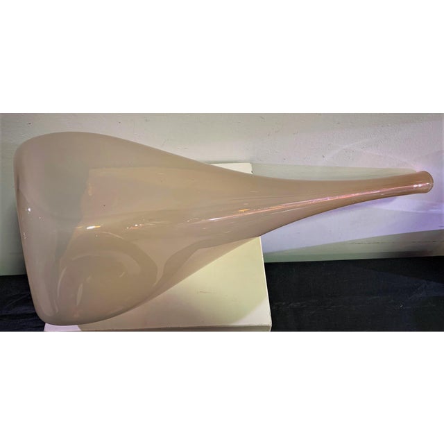 Vintage Blowed Glass Vase For Sale - Image 4 of 7