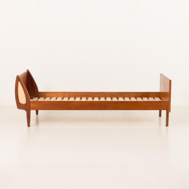 Mid-Century Modern Mid-Century Modern Danish Teak Single Bed, 1960s For Sale - Image 3 of 16
