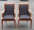Biedermeier Pair Hickory White Biedermeier Inspired Maple and Upholstered Armchairs For Sale - Image 3 of 10