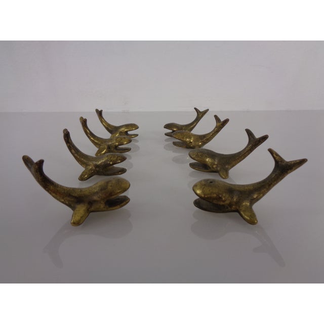 Whale-Shaped Brass Paperweights or Knife Rests in the style of Walter Bosse, Austria, 1950s, Set of 4 For Sale - Image 18 of 18