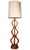 Brown Mid 20th Century Sculptural Wood Mid Century Table Lamp by w.h. Woolums Att. To David Shreve For Sale - Image 8 of 10