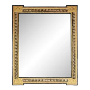 Hand-Carved Greek Key Design Framed Mirror