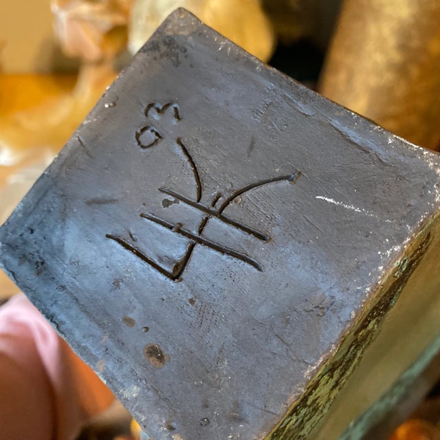 1980s Vintage Pottery Vase or Planter For Sale - Image 5 of 6