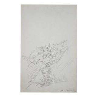 Alberto Giacometti, Landscape, 1963, Original Lithograph For Sale