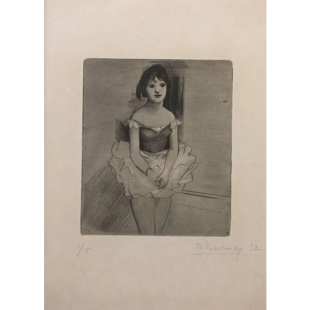 Dancer - Original Etching by Theodore Stravinsky - 1932 1932 For Sale