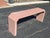 Post Modern Mauve Laminate Waterfall Sofa Table . Classic 1980's style with angular cuts to the waterfall ends Use as a...