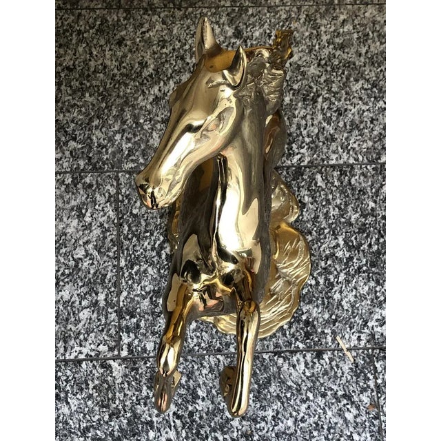 Mid Century Brass Horse, Italy, 1950s For Sale - Image 11 of 14