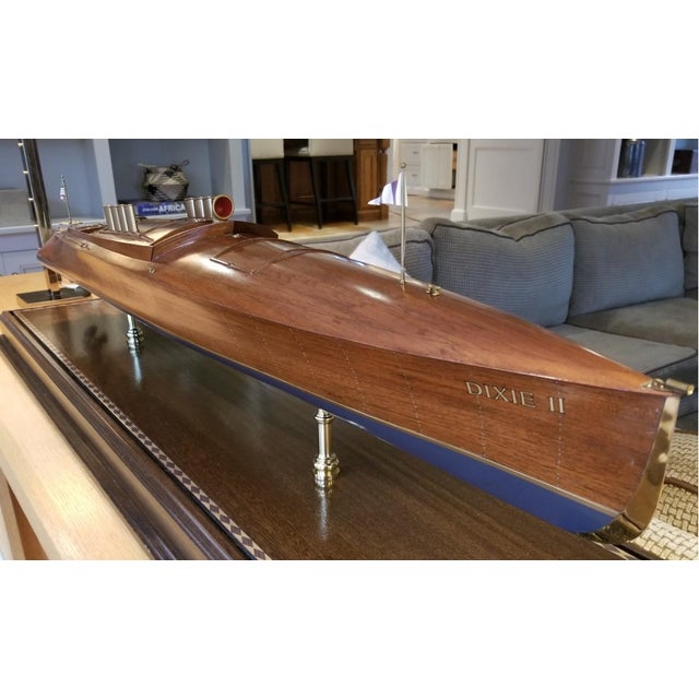 Lannan’s Scale Ship Model of the 1908 Gold Cup Trophy Winner “Dixie Ii” For Sale In New York - Image 6 of 18