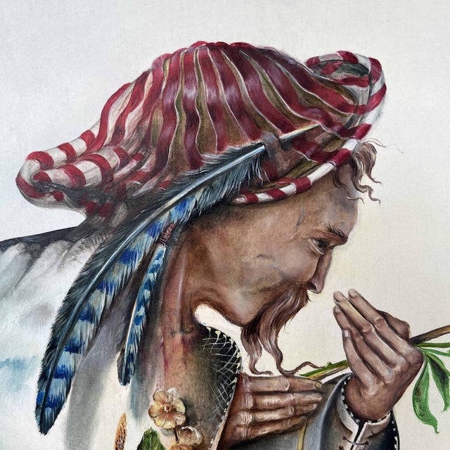 Joseph Laureys, Surrealist Scene, 1970s, Oil on Panel For Sale - Image 8 of 18