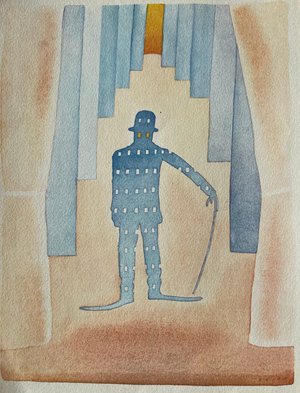 Jean-Michel Folon, Le clown, Etching