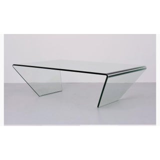 Bent Glass, a Modern Coffee Table For Sale