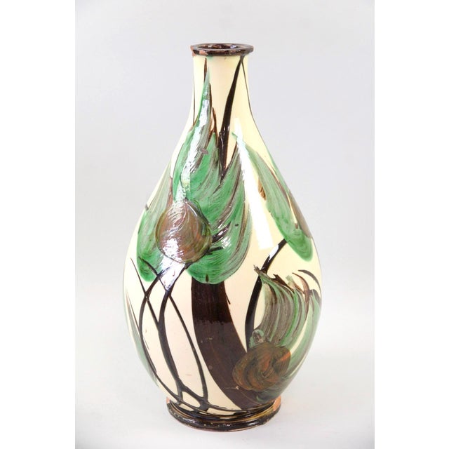 Art Nouveau Large Danish Decorative Vase by Herman A. Kähler, Denmark, 1940s For Sale - Image 9 of 9