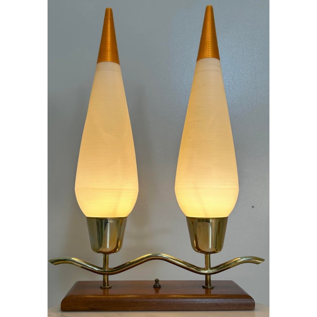 1950s 1950s Rotaflex Matel Table Top Lamp For Sale - Image 5 of 8